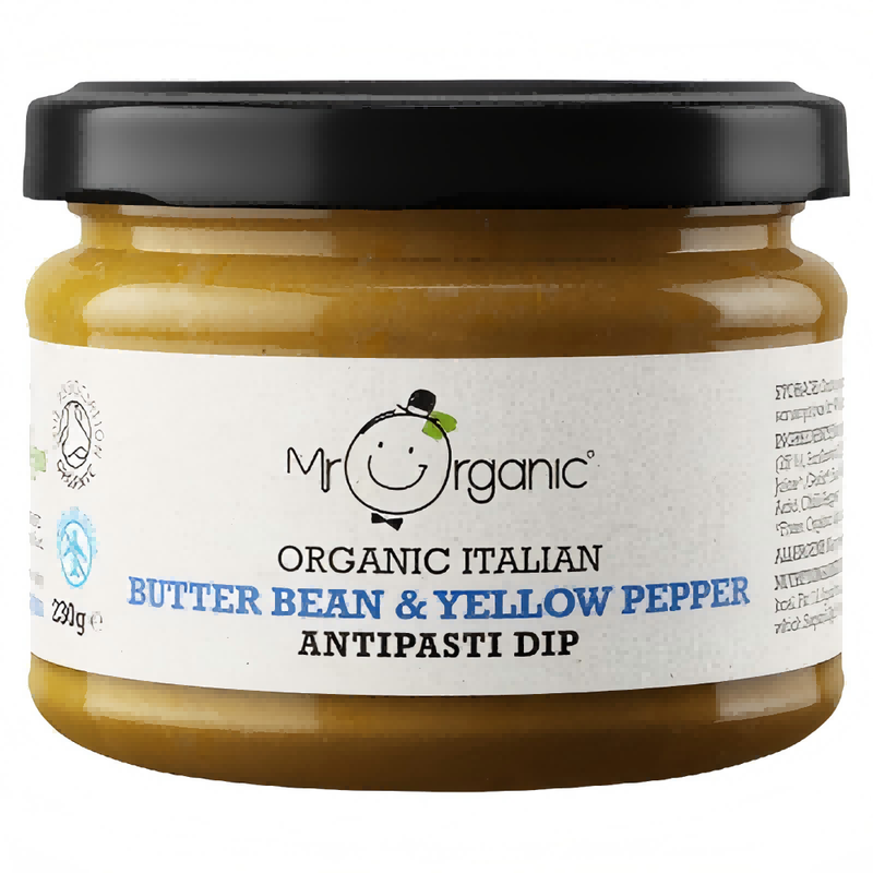 Organic Butter Bean & Yellow Pepper Antipasti Dip 230g