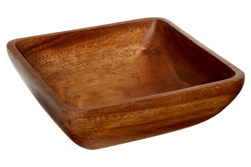 Acacia Large Square Serving Bowl