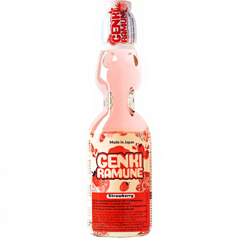 GENKI RAMUNE Erdbeergetränk 200ml
