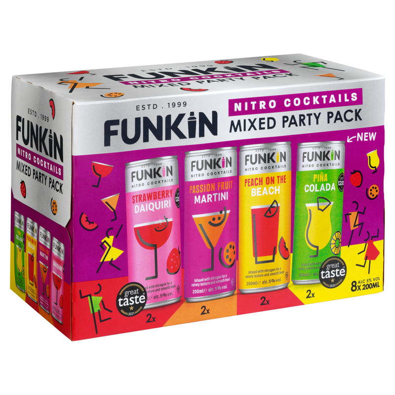 Funkin Cocktails Mixed Party Pack 8X200ml