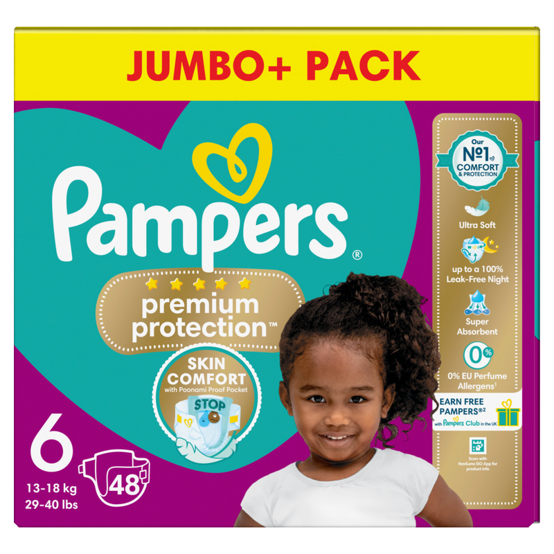 Premium Protection Nappies Size 6 48 Pack Jumbo+ Pack