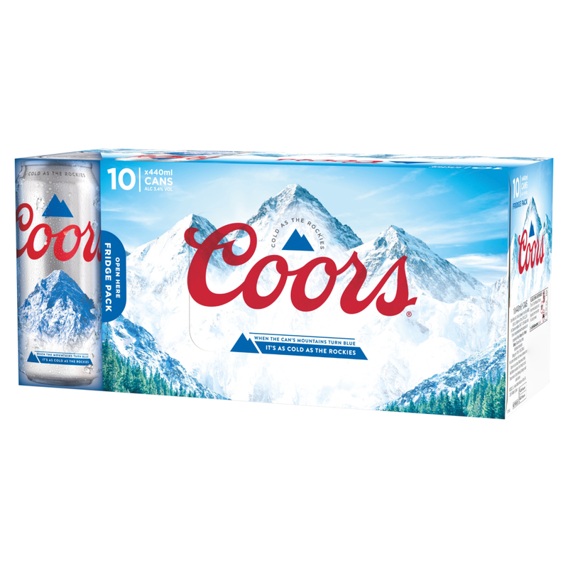 Coors Blue/Light 10 Pack - 3.4% 10 X 440 Ml