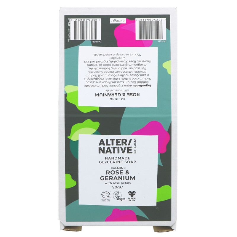 Glycerine Soap - Rose&Geranium 6×90g