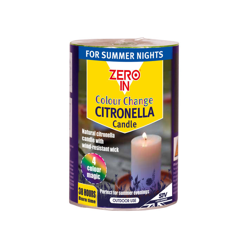 Colour Changing Citronella Candle
