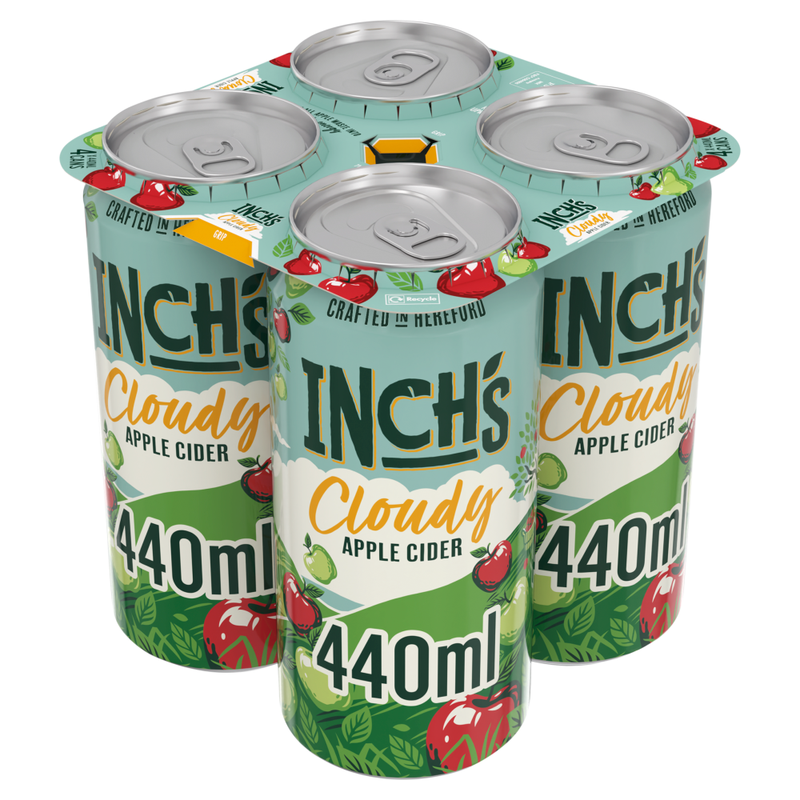 Inch's Light Cloudy Apple 4Pk - 4% 4X440ml