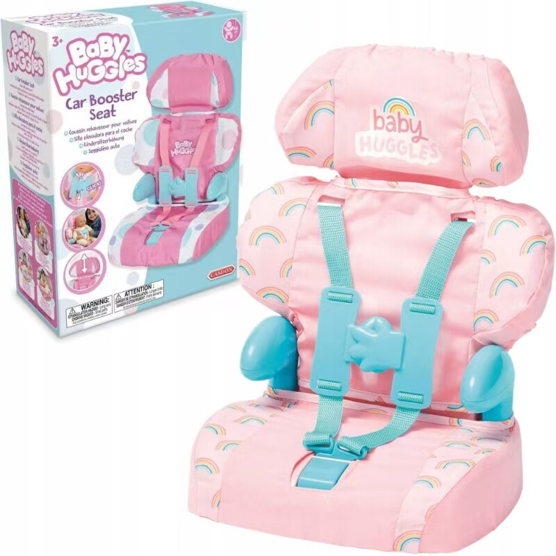 Baby Huggles Doll Car Booster Seat (Pink)