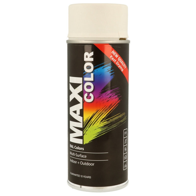 Maxicolor White Matt Spray Paint 400ml
