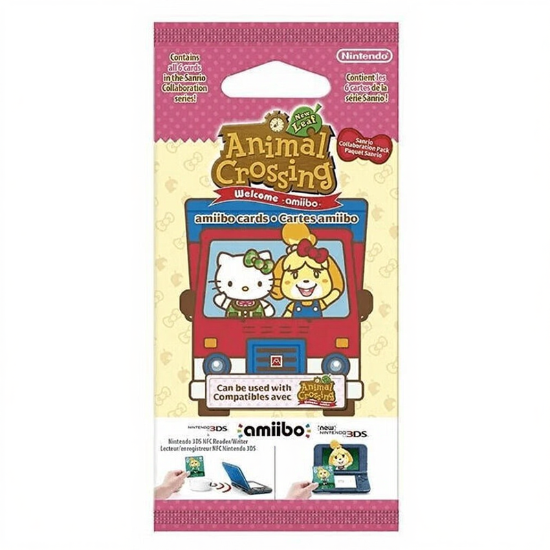 Clearly Organic Animal Crossing: New Leaf - Welcome Amiibo - Sanrio Collaboration Pack - Amiibo 6 Card Pack (Multi)