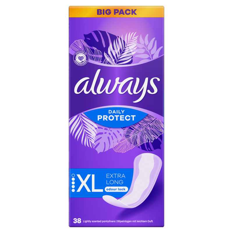 Daily Protect Extra Long Panty Liners 38 Pack