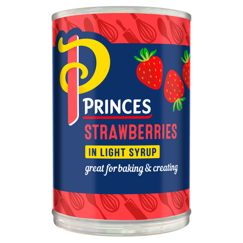 Princes Light Strawberries In Syrup 410G