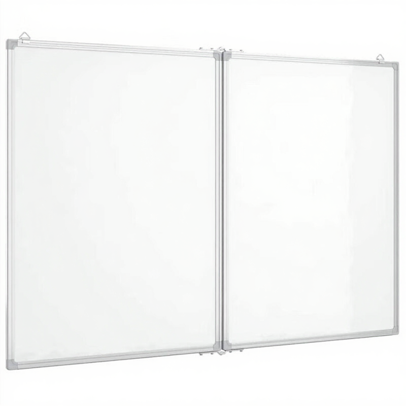 Vida vidaXL Whiteboard magnetisch inklapbaar 120x100x1,7 cm aluminium
