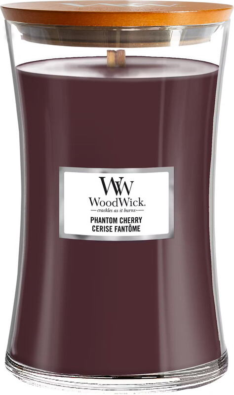 Wood Wick Candle Hourglass Phantom Cherry 609g