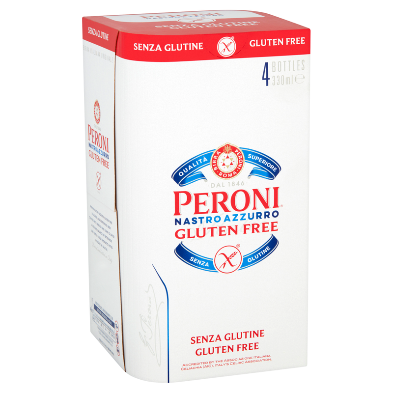 Nastro Azzurro gluten Free Bottles 4 X 330ml