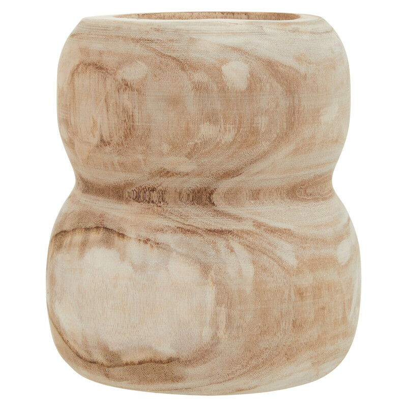 Vase Arlo Round Wooden Natural