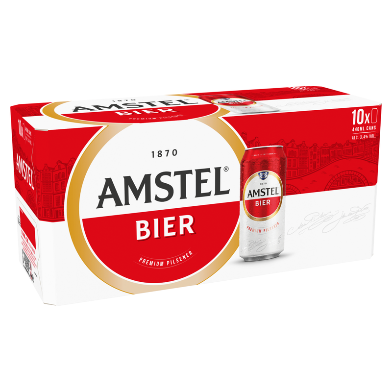 Amstel Bier Light Amstel 10 X 440Ml (Abv 3.4%)