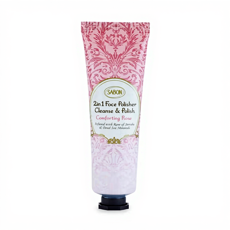 Sabon 2-in-1 rozengezichtsscrub 60 ml