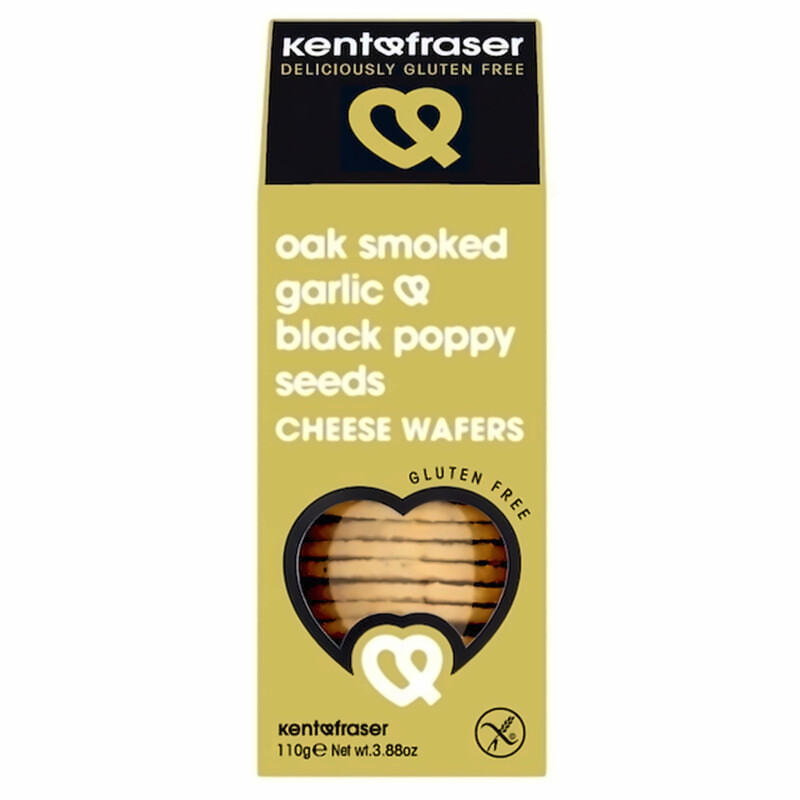 Oak Smoked Garlic & Black Poppy Seed Cheese Biscuits 110g