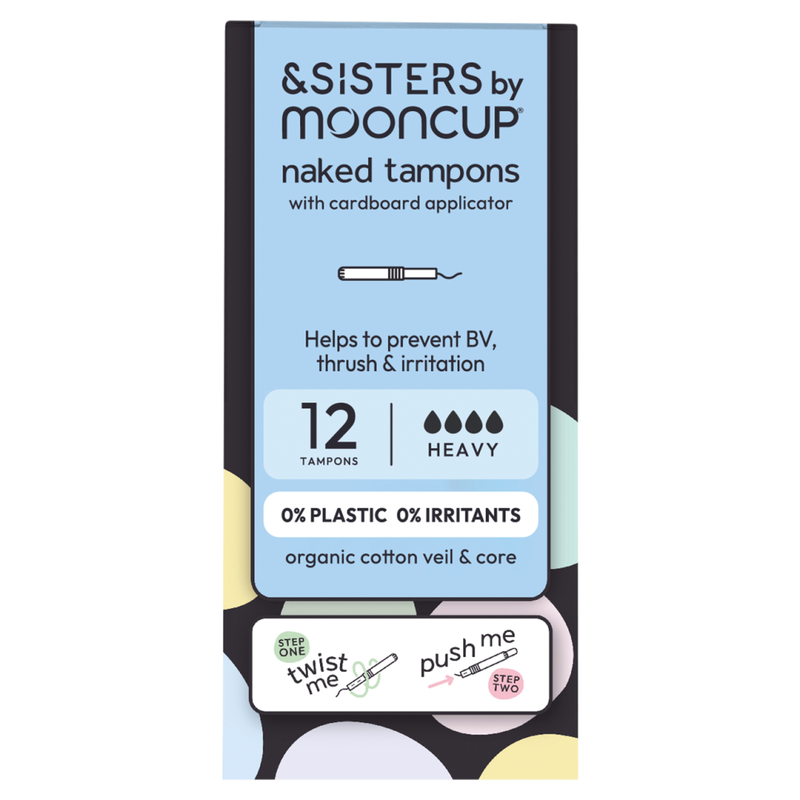Mooncup & Sisters Naked Tampons with Cardboard Applicator 12 Tampons