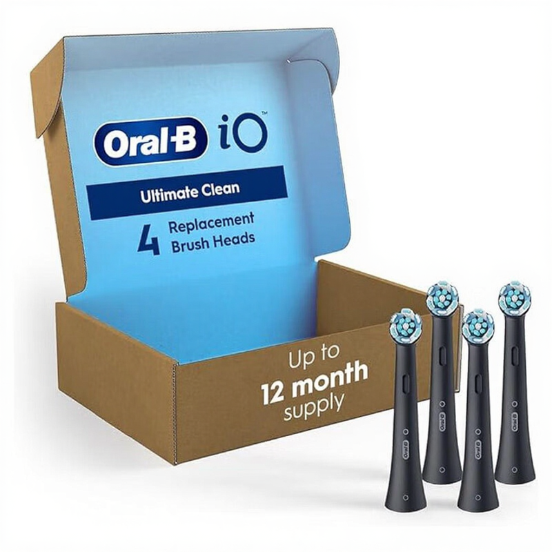 Oral-B iO-Serie Ultimative Reinigung Schwarz Ersatz-Aufsteckbürsten 4 Stück Ultimative Reinigung Schwarz 4 Stück