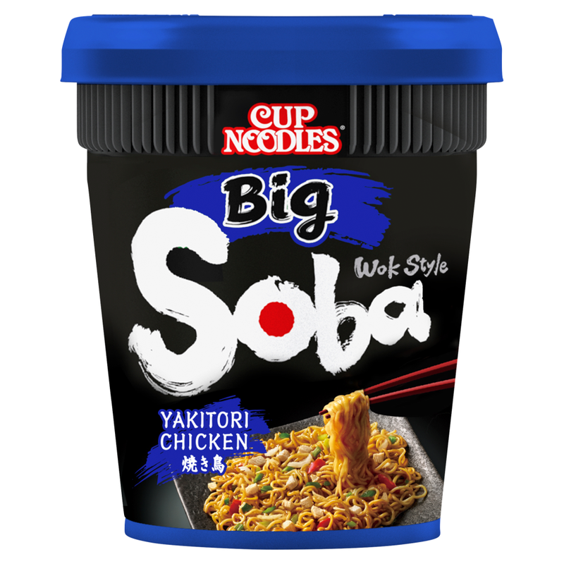 Nissin Red Soba Noodles Cup Big - Yakatori 113G