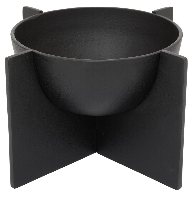 Decorative Bowl Hapax Abstract Stand Black