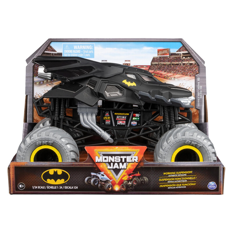 Monster Jam Silver 1:24 Die Cast Batman Monster Truck