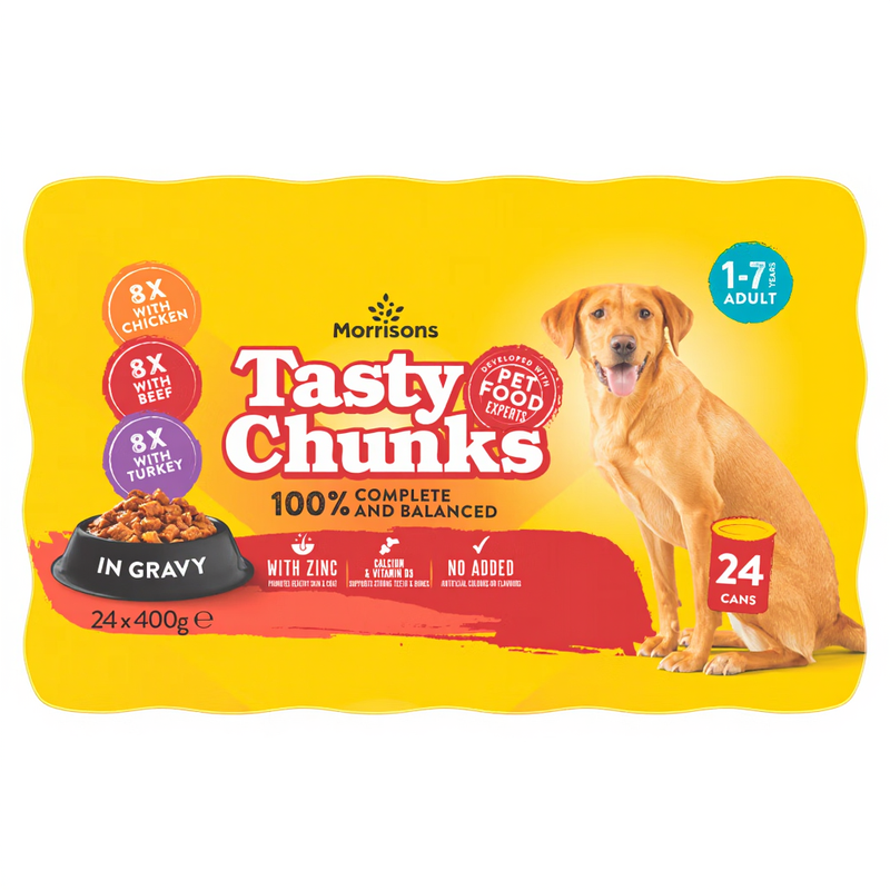 Tasty Chunks in Gravy 1-7 Years Adults 24 x 400g