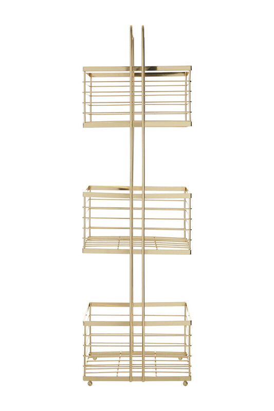 Dara Gold Rectangular Storage Caddy