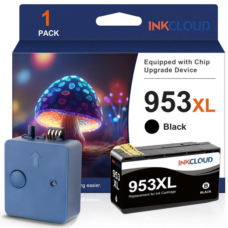 Inkcloud 953XL 953 XL compatibele inktcartridges voor HP 953 met geavanceerd chipsysteem voor Officejet Pro 7720 7730 7740 8210 8218 8710 8715 8718 8720 8725 8728 8730 8740 1 zwart