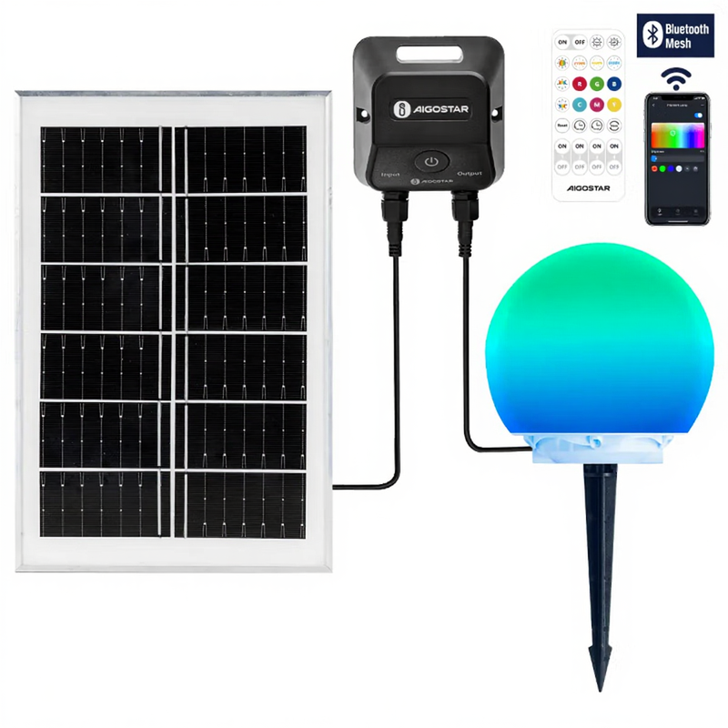 Aigostar Bluetooth-netwerk, slimme zonnelamp 20 W RGBCCT kleurrijke lamp