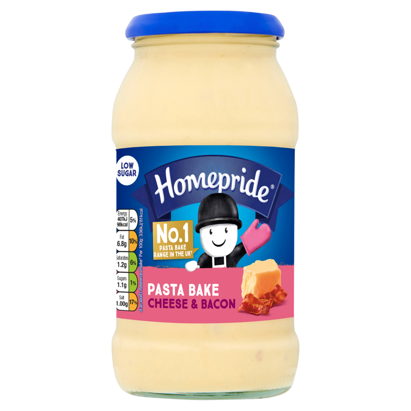 Homepride Golden Pasta Bake Cheese & Bacon 485G