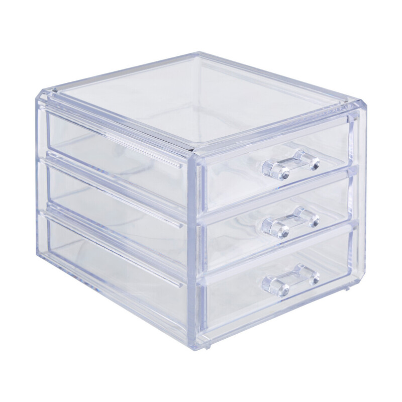 Maison By Premier Beauty Cosmetic Organiser With 3 Drawers