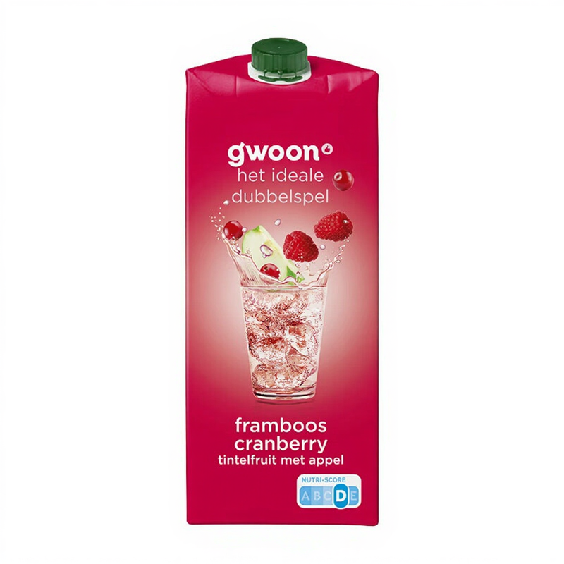G'woon Framboos Cranberry Smaak Water - 1.5 L