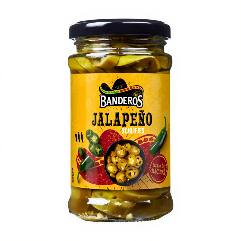 Banderos jalapeñopeperplakjes - 295 g
