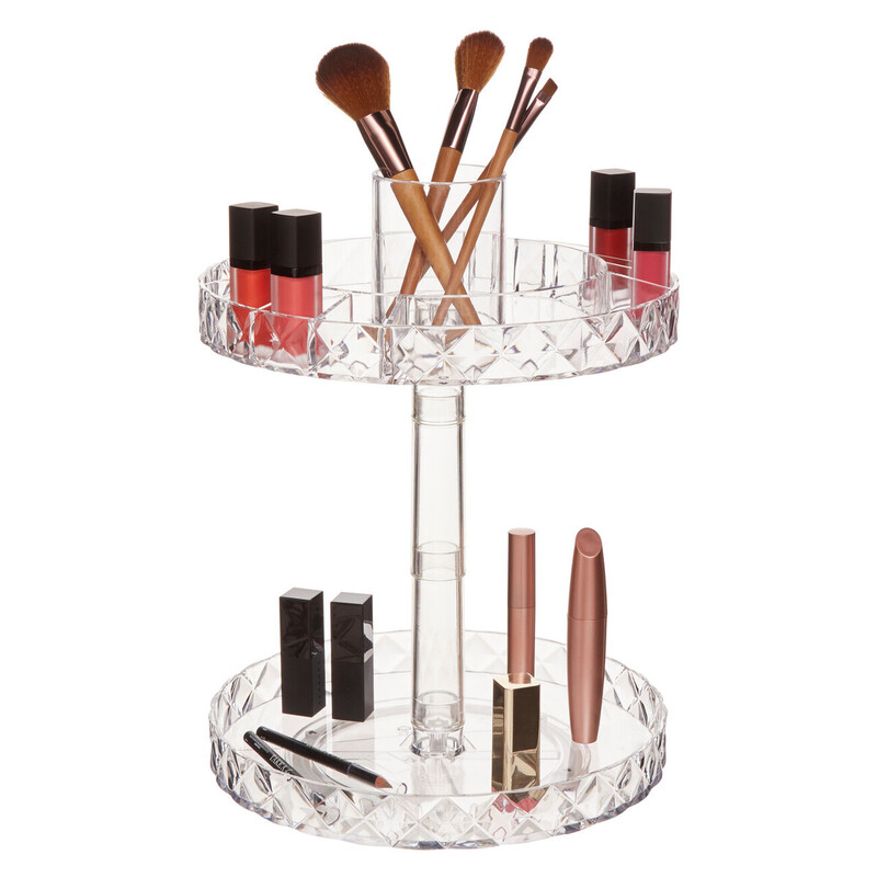 Maison By Premier Beauty Two Tier Revolving Cosmetic Organiser