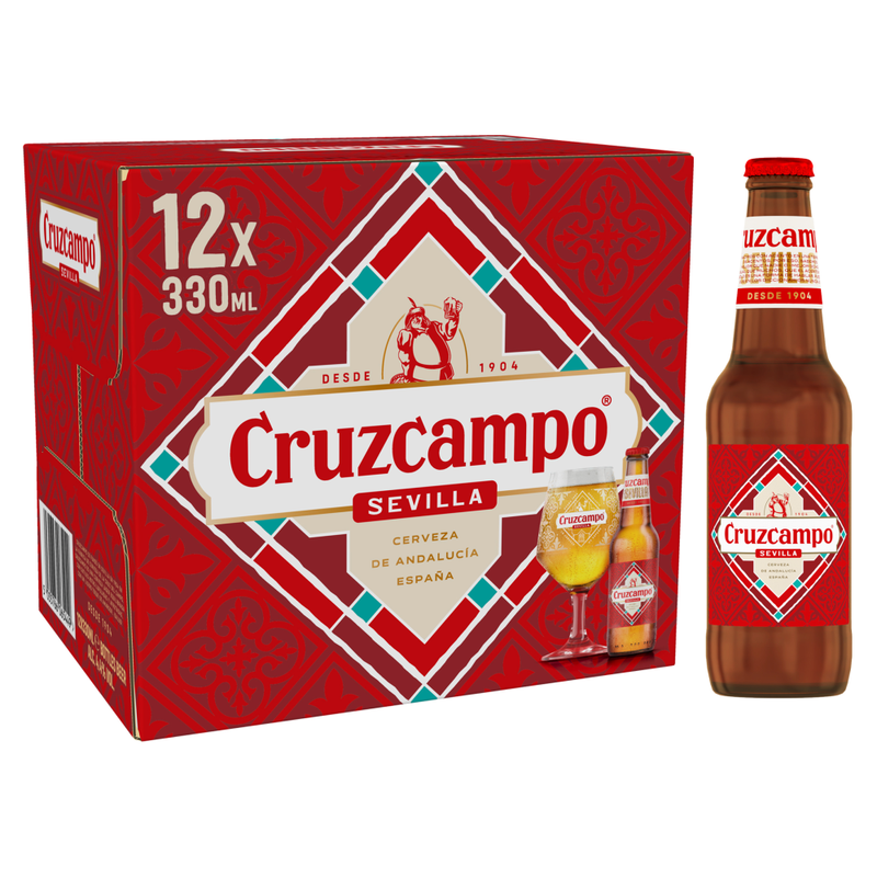 Cruzcampo Light 12 X 330Ml (Abv 4.4% )