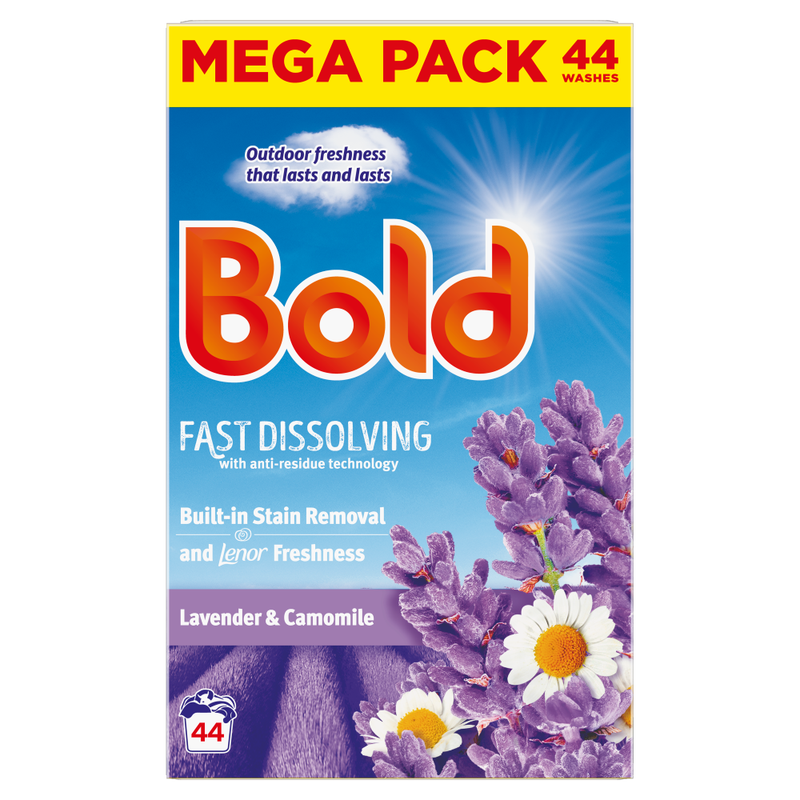 Bold Lavender & Camomile Powder Laundry Detergent 44 Washes 2.2Kg