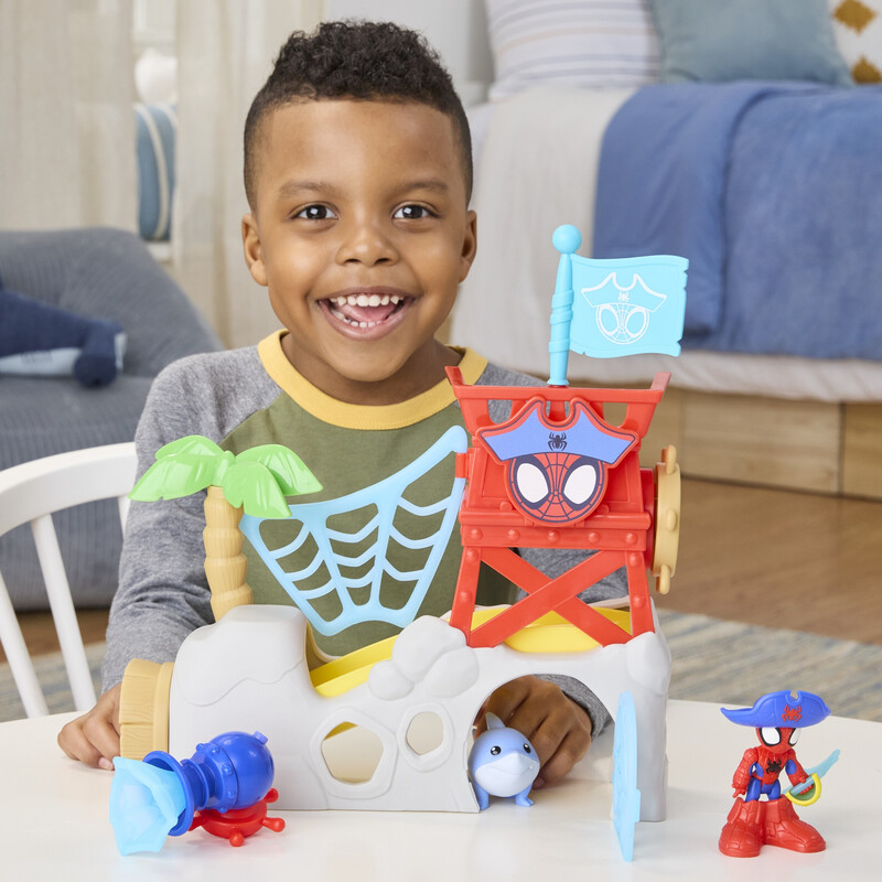 Marvel Spidey & His Amazing Friends Toys Water-Webs Spidey Island