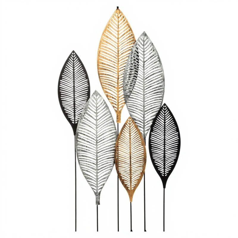 Décoration Murale Feuille Floglia 65 x 37 cm en Métal