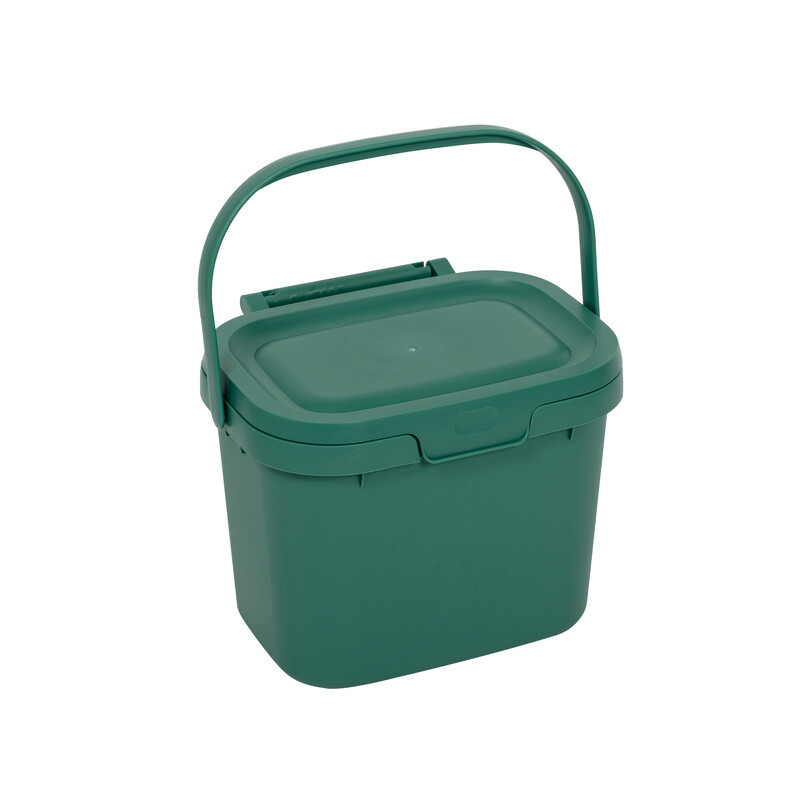 Everyday Kitchen Food Waste Compost Caddy Bin, 4.5L - Sage Green