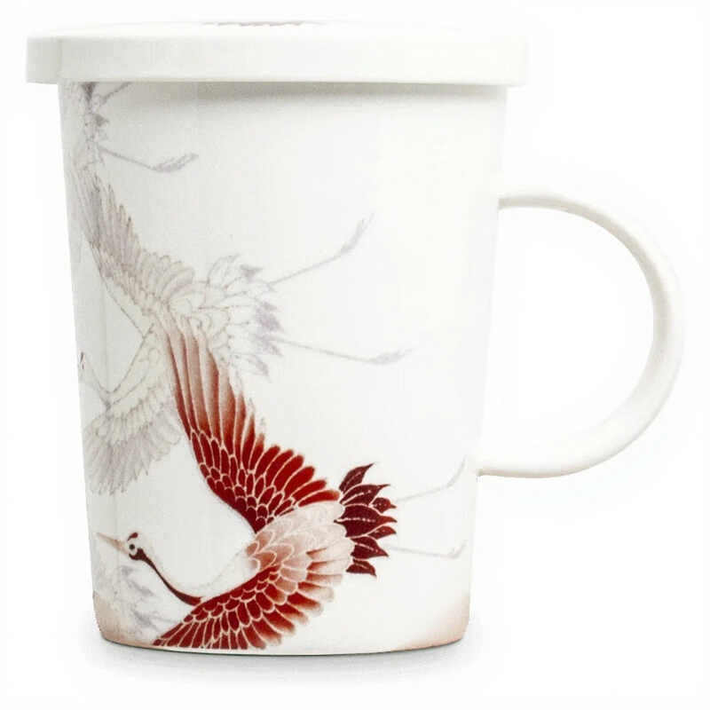 Teetasse Mit Filter Kranich Ø9, 5 Cm | H11 Cm