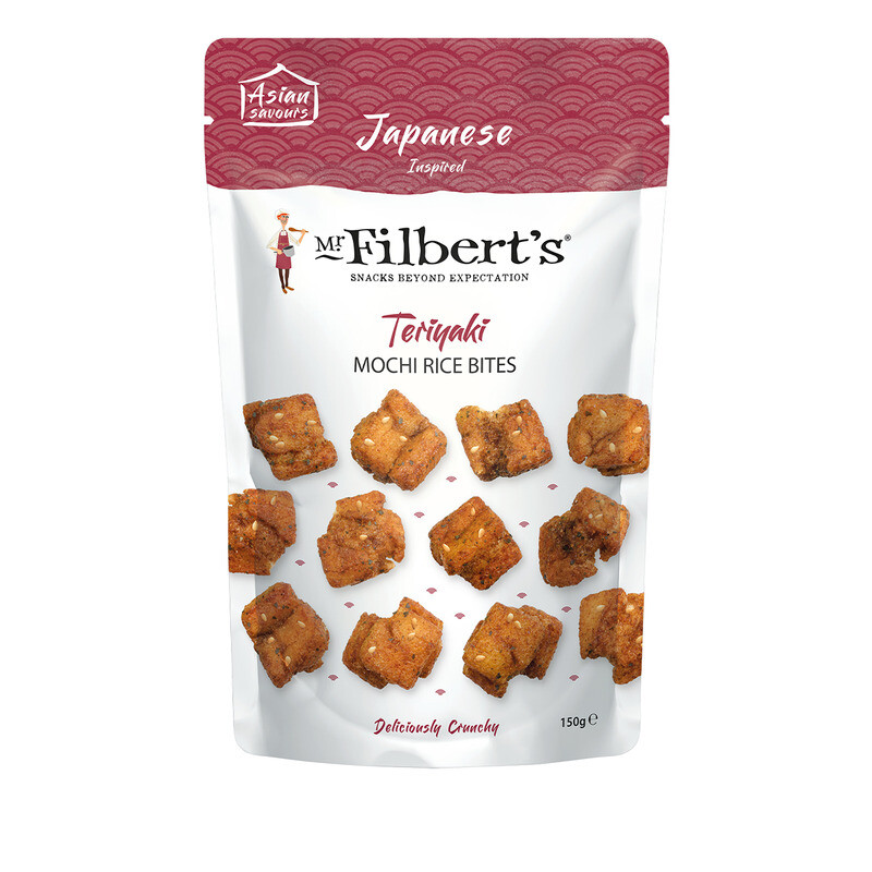 Mr Filbert's Light Teriyaki Mochi Rice Bites 150G