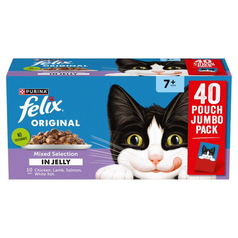 Original Senior 7+ Mixed Selection in Jelly Wet Cat Food 40x85g