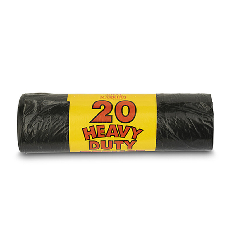 Royal Market Black Royal Markets 22 Micron Refuse Sacks, Roll Of 20