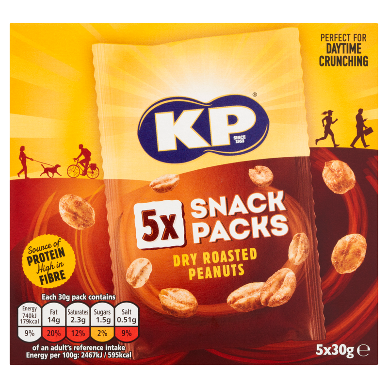 Kp Snacks Dry Roasted Peanuts 5*30G
