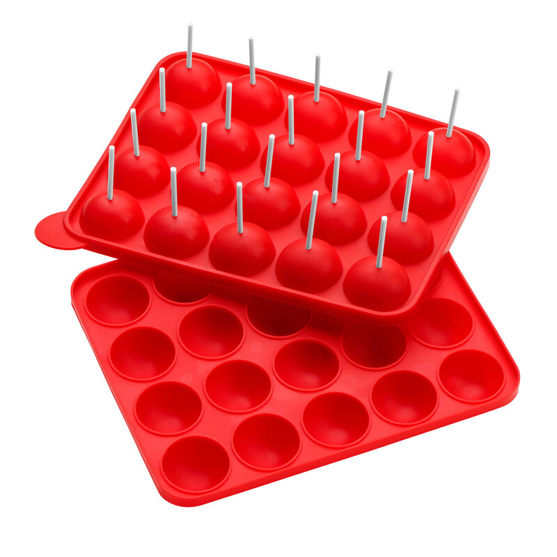 Essentials By Premier Red 20 Mould And 40 Sticks Cake Pop Mould