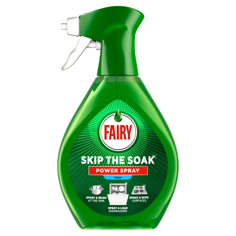 Skip The Soak Power Spray Fresh 650ml, Dish & Kitchen Spray, PreTreatment