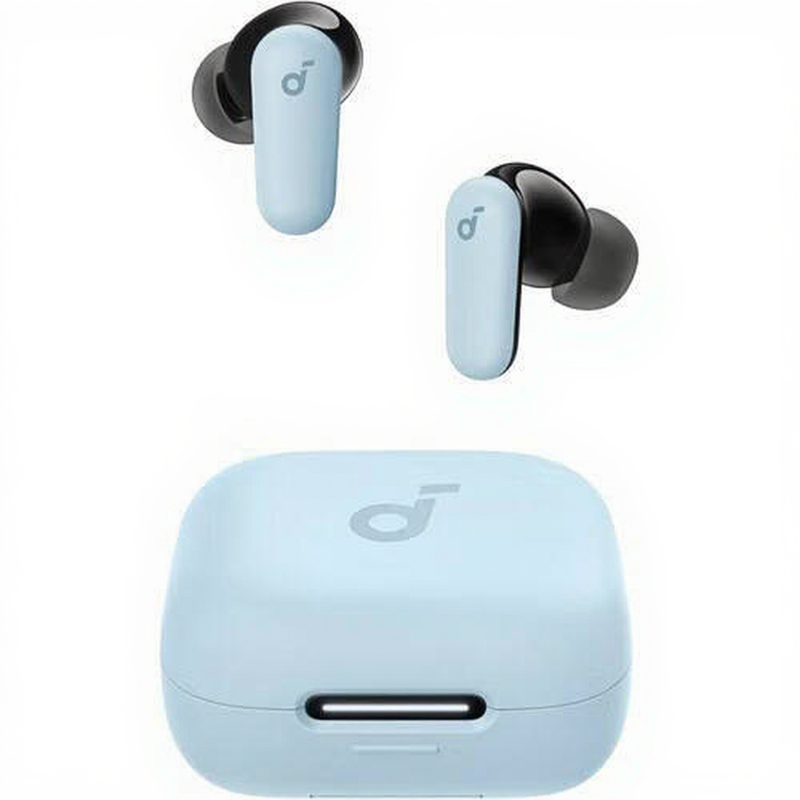 Anker P30i wireless in-ear headset for calls and music USB Type-C bluetooth light blue