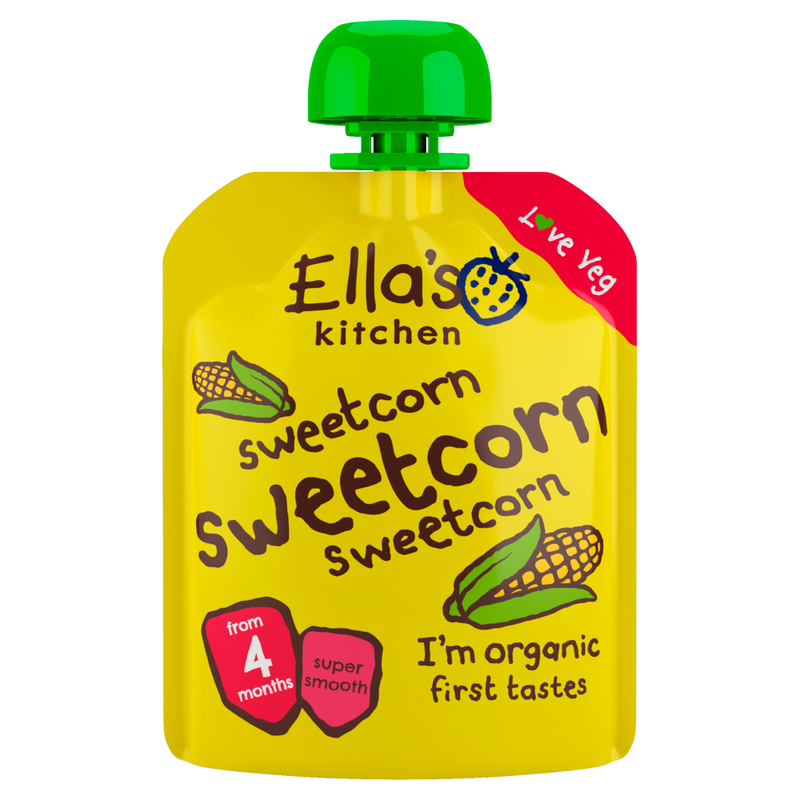 Organic Sweetcorn First Taste Baby Food 4+ Months 70g