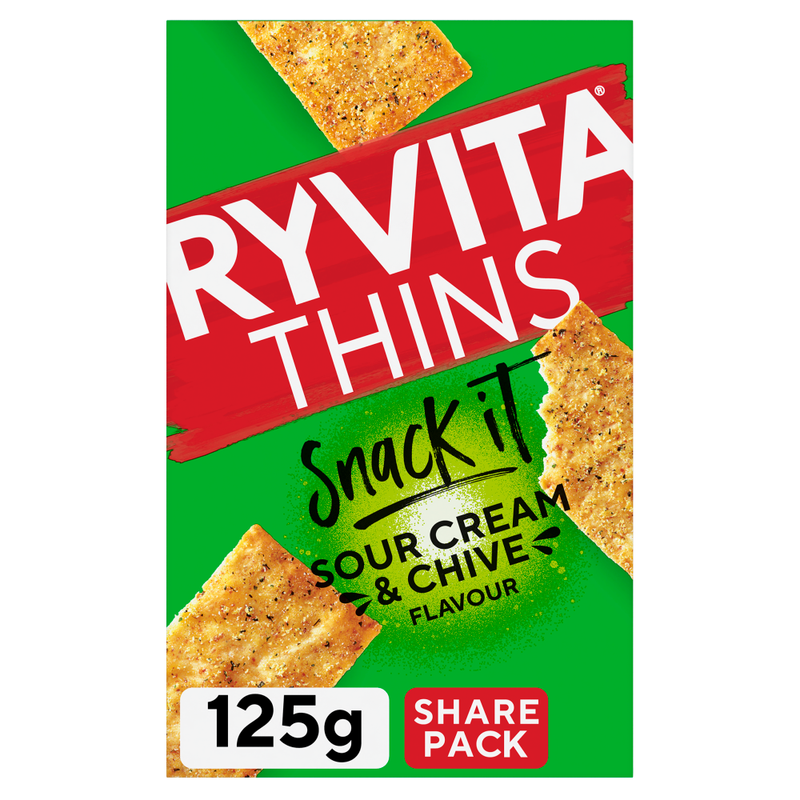 Snack It Thins Sour Cream & Chive Flavour 125g